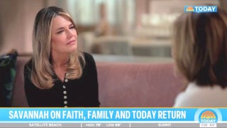 Savannah Guthrie discusses return to 'Today'