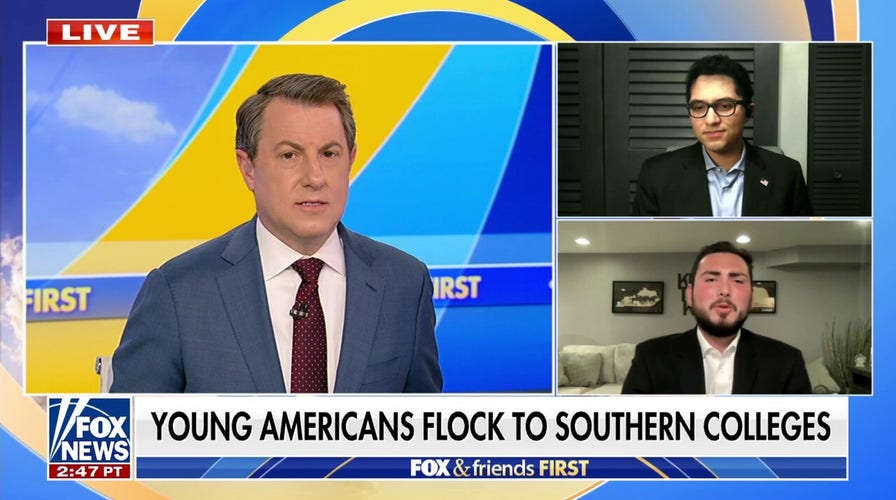 Southern universities spot    surge of students fleeing Northeast, reports say