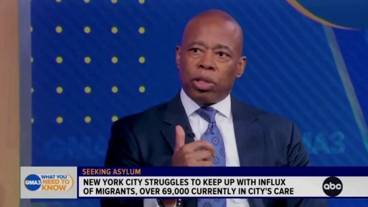 Mayor Eric Adams insists NYC migrant crisis has nothing to do with sanctuary city status.