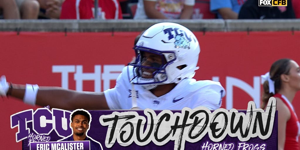 Josh Hoover finds Eric McAlister for 33-yard TD, giving TCU the lead over #23 Houston
