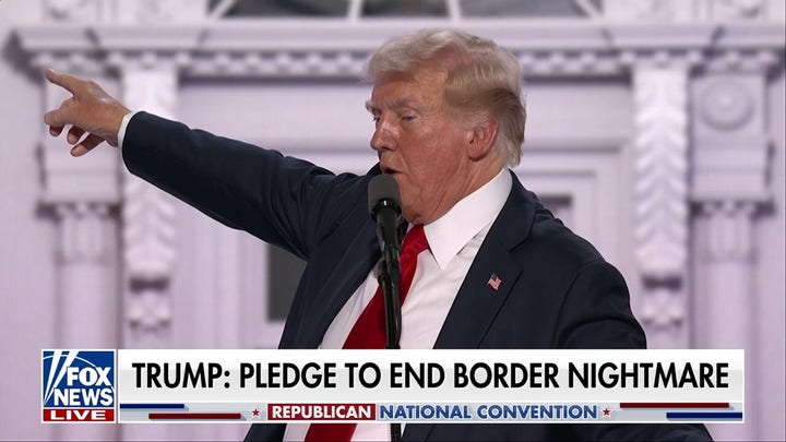 Trump displays immigration chart that shows 'invasion' after he left