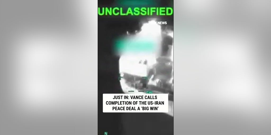 JUST IN: Vance calls completion of the US-Iran peace deal a ‘big win’