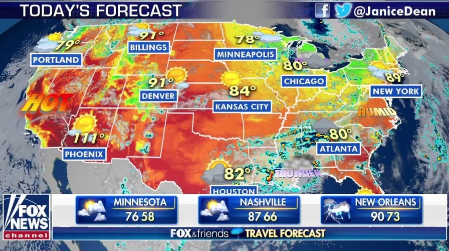 National forecast for Wednesday, June 24