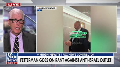 John Fetterman confronts anti-Israel outlet in tense hallway exchange