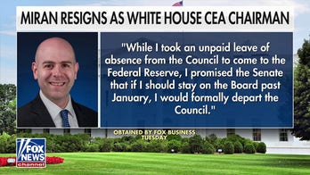 Trump-appointed Fed governor resigns from White House role