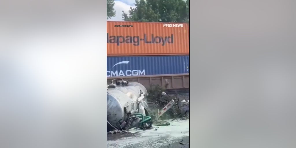 SHOCKING: Train strikes septic truck as it crosses tracks