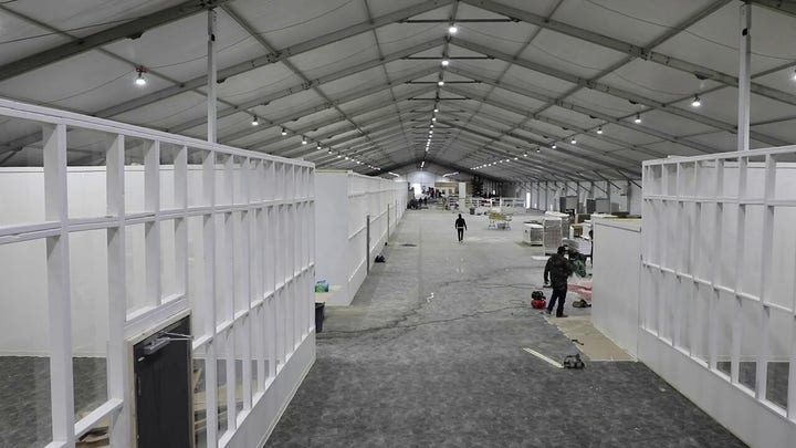 New temporary CBP processing facility in El Paso, Texas