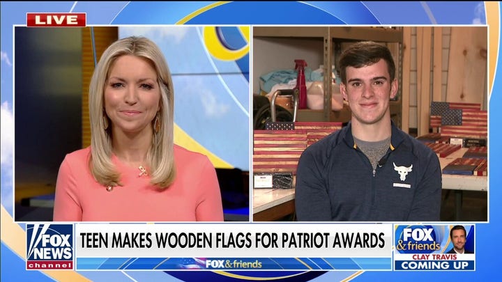 Long Island teenager makes wooden flags for Fox Nation Patriot Awards