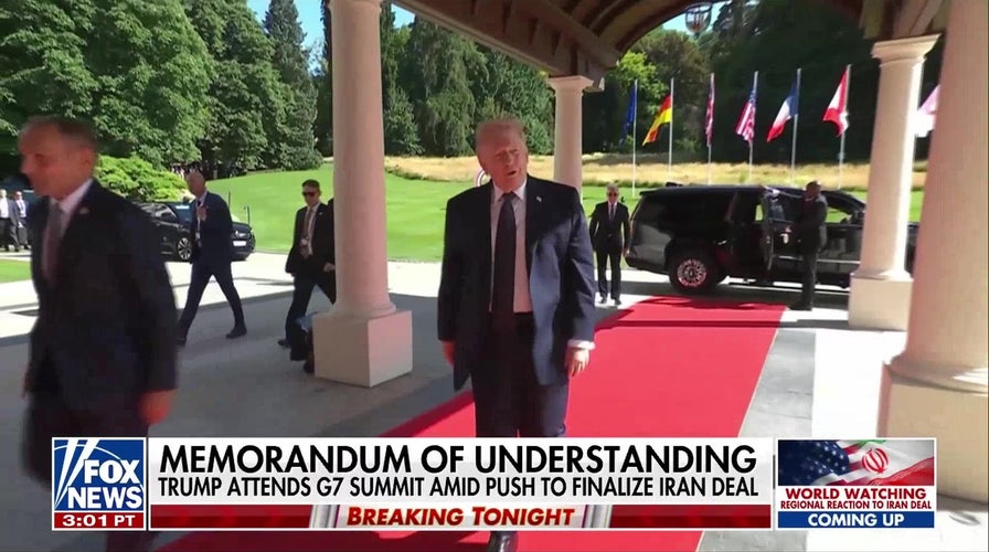 Trump attends G7 acme amid propulsion to finalize Iran bid deal