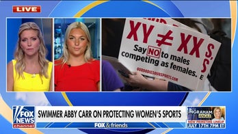 College swimmer Abby Carr stresses importance of protecting women's sports