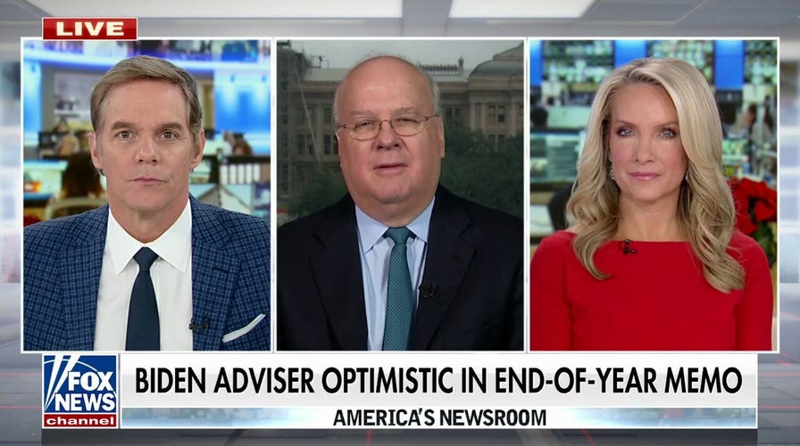 Karl Rove torches Biden adviser's rosy end-of-year memo: 'Makes me laugh'