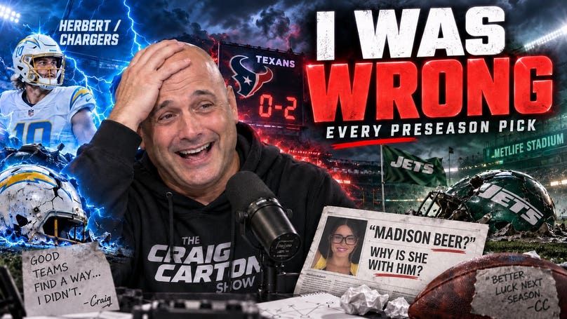 "I Was Wrong" Craig Carton REACTS To WILD Start To 2026 NFL Season | The Craig Carton Show