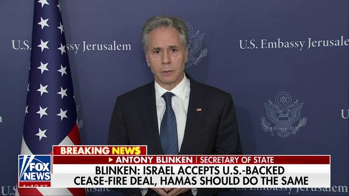 Israel agrees to US-backed cease-fire deal: Secretary of State Blinken