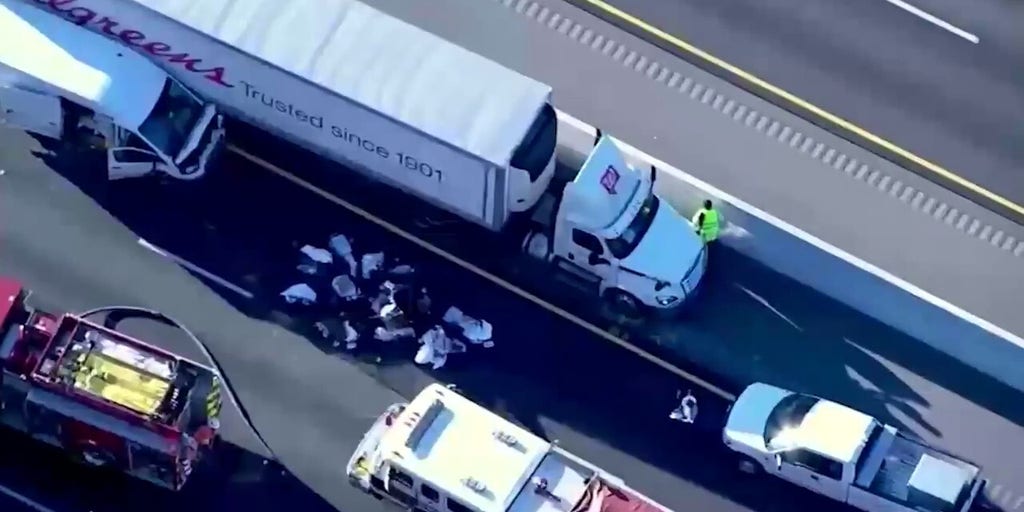 Aerial footage shows aftermath of fiery Georgia highway crash that killed 8