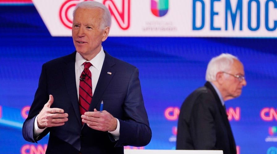 Joe Biden and Bernie Sanders go head-to-head in Democratic presidential debate faceoff