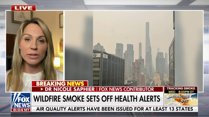 Smoke from Canada wildfire sets off health alerts