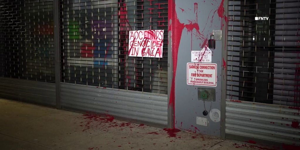 AOC campaign office vandalized with anti-Israel message