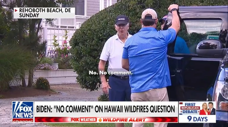 Biden refuses to comment on the tragic Hawaii wildfires