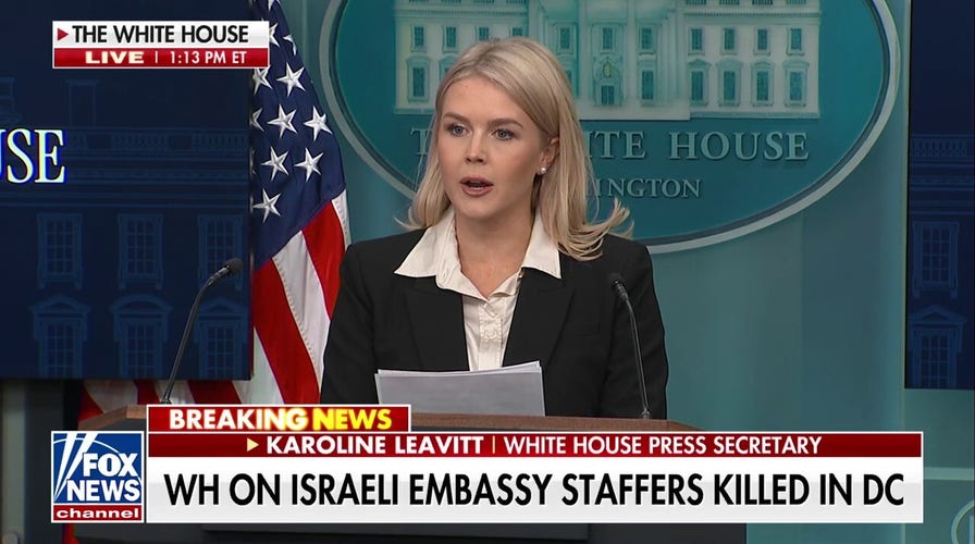 Karoline Leavitt: President Trump is saddened and outraged over the brutal murder of two Israeli Embassy staff