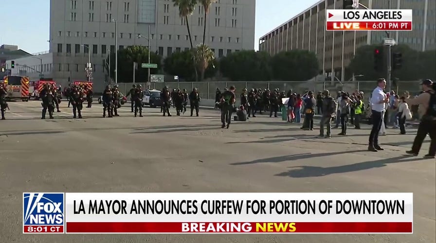 LA mayor announces curfew amid unrest
