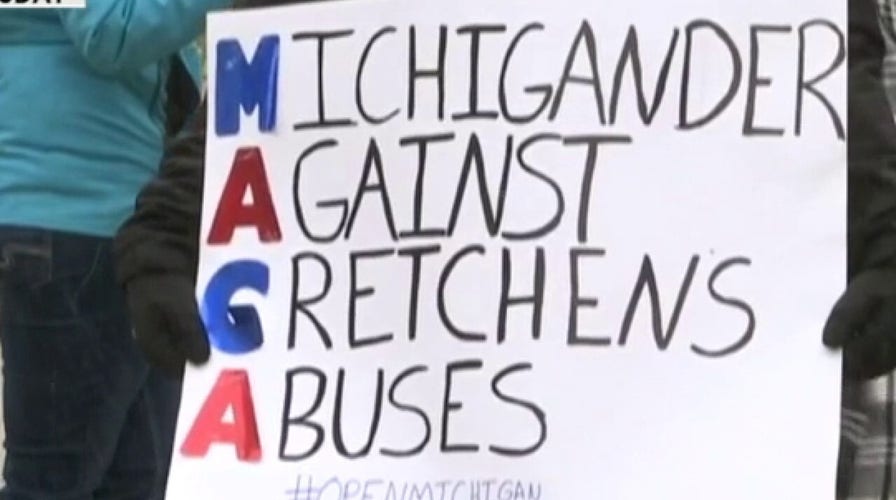 Michigan protester calls out Gov. Whitmer: Her actions are tyrannical