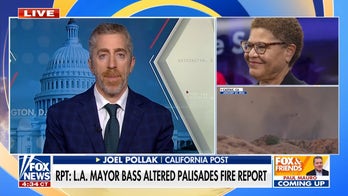 LA Mayor Bass facing backlash over alleged Palisades fire report alteration