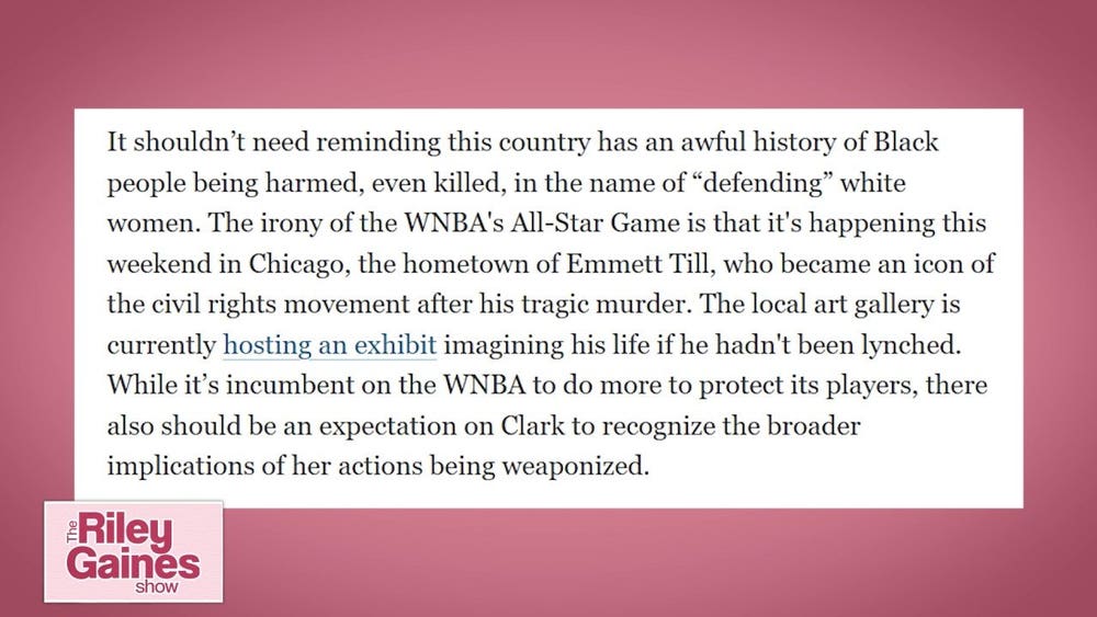 Riley Gaines torches USA Today writer after Caitlin Clark column