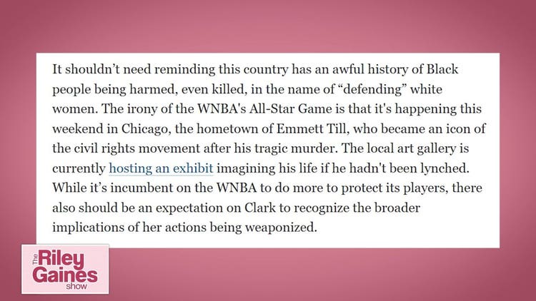 Riley Gaines torches USA Today writer after Caitlin Clark column