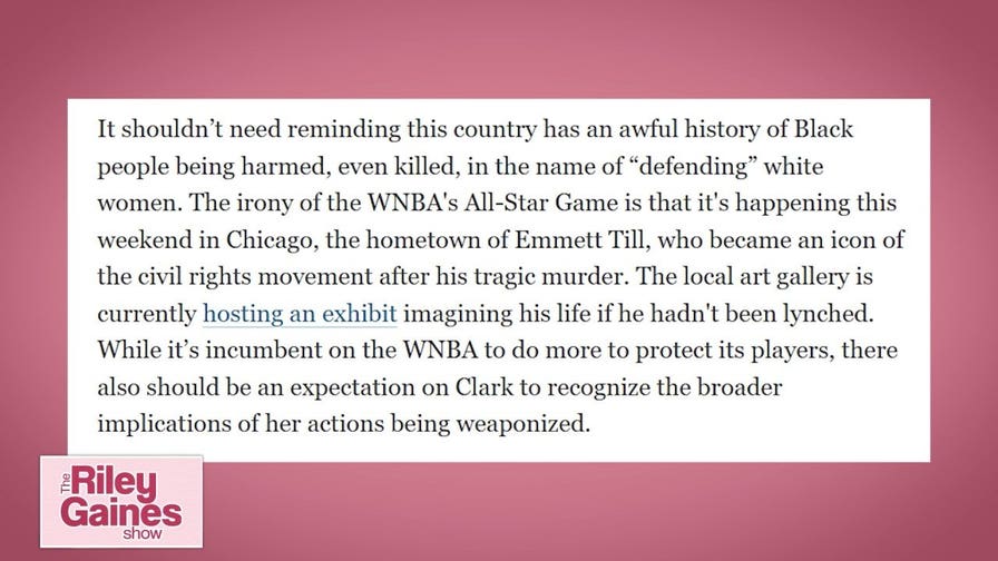Riley Gaines torches USA Today writer after Caitlin Clark column