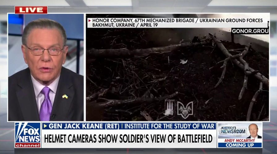 Video from Ukrainian soldiers show view of battlefield