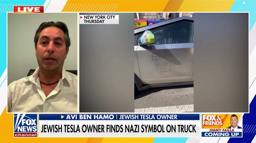 El propietario judío de un Tesla se queda "sin palabras" tras encontrar un símbolo nazi en su Cybertruck