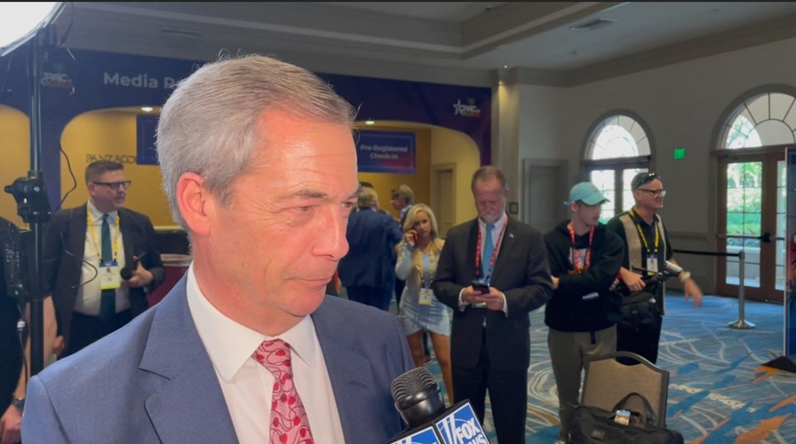 Former European Member of Parliament Nigel Farage addresses the ongoing Ukraine crisis at CPAC