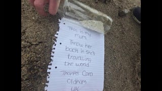 'She's traveling the world': Message in a bottle contains mother’s final wish