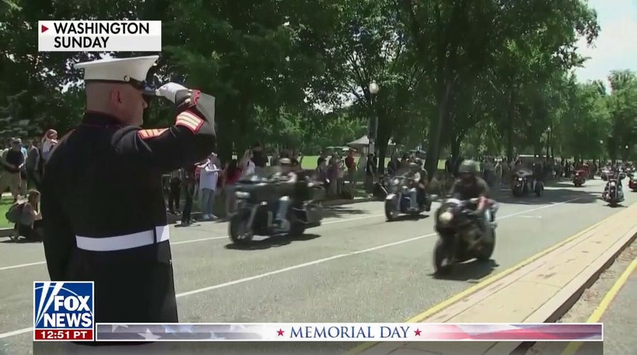 Annual Rolling to Remember motorcycle rally honors troops in DC