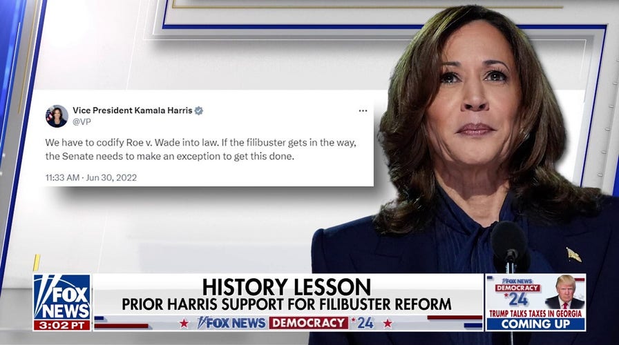 Kamala Harris renews opposition to Senate filibuster over abortion as some Dems call it a 'terrible' idea