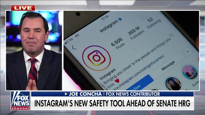 Joe Concha reacts to Instagram's new safety tools ahead of Senate hearing