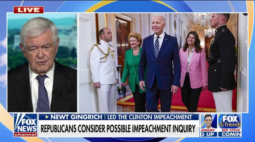 Newt Gingrich: Biden impeachment inquiry would lead to a lot more evidence