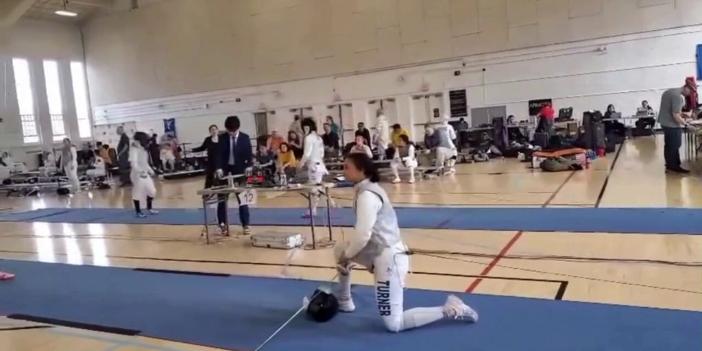 Women's fencer refuses to face transgender opponent at competition, taking a knee in protest