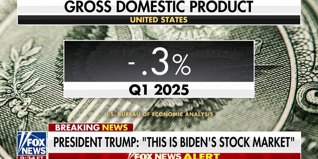 Trump reacts as economy shrinks in Q1: 'Our country will boom'