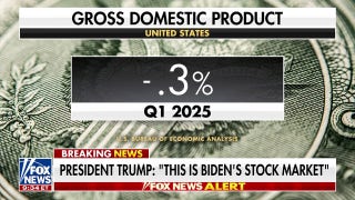 Trump reacts as economy shrinks in Q1: 'Our country will boom'