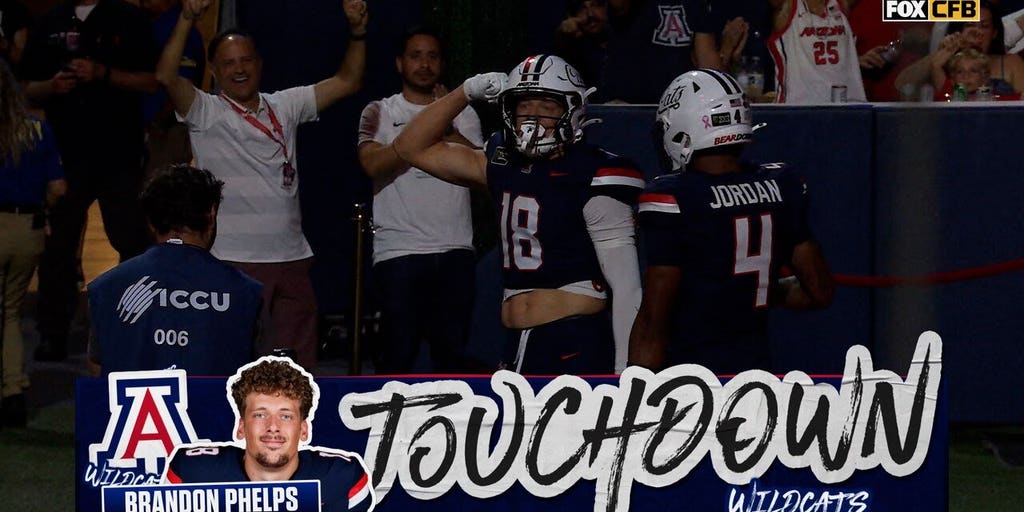 Noah Fifita finds Brandon Phelps for 24-yard TD, extending Arizona's lead over Cincinnati