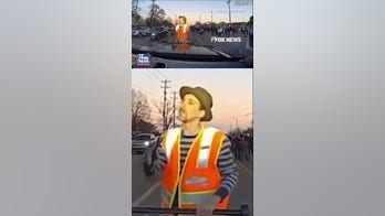 SEE IT: Man steps in front of trooper’s vehicle, appears to fall on his own