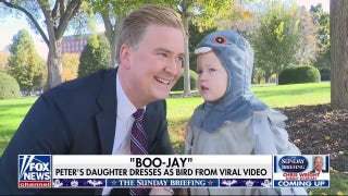 Peter Doocy's daughter dresses as bird from viral video, goes trick-or-treating at White House