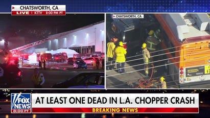 At least 1 dead after news helicopter crashes near Los Angeles commercial area