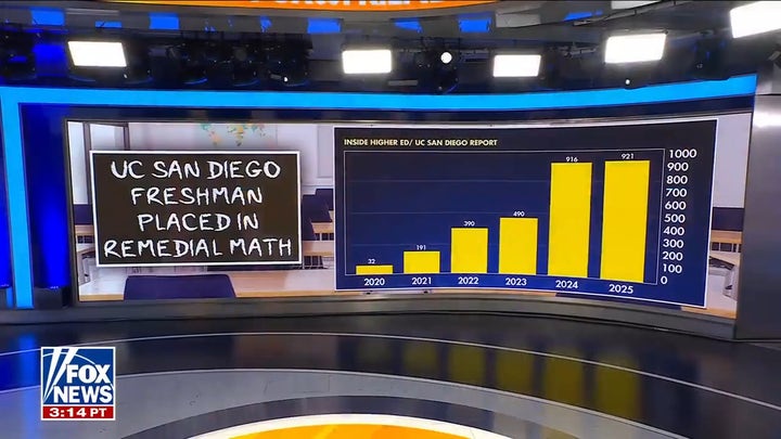 UC San Diego freshmen struggle with basic math after dropping test score requirements.