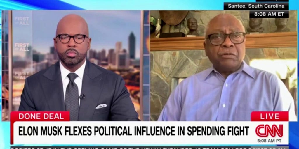 Rep. Clyburn brushes off Musk idea to fund moderate candidates in Democratic districts