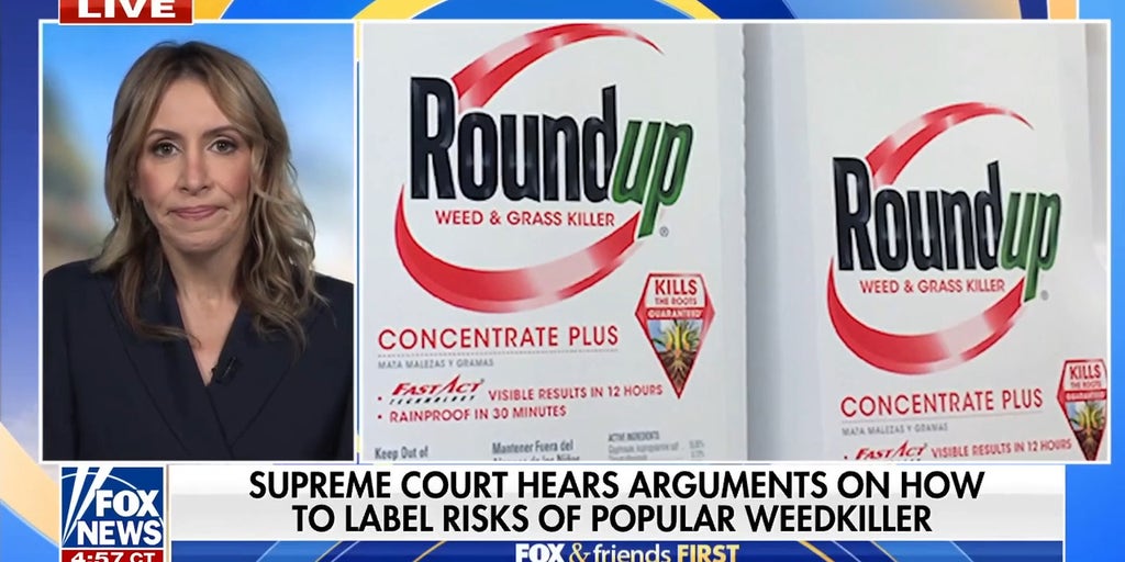 Supreme Court hears arguments on how to label risks of popular weedkiller