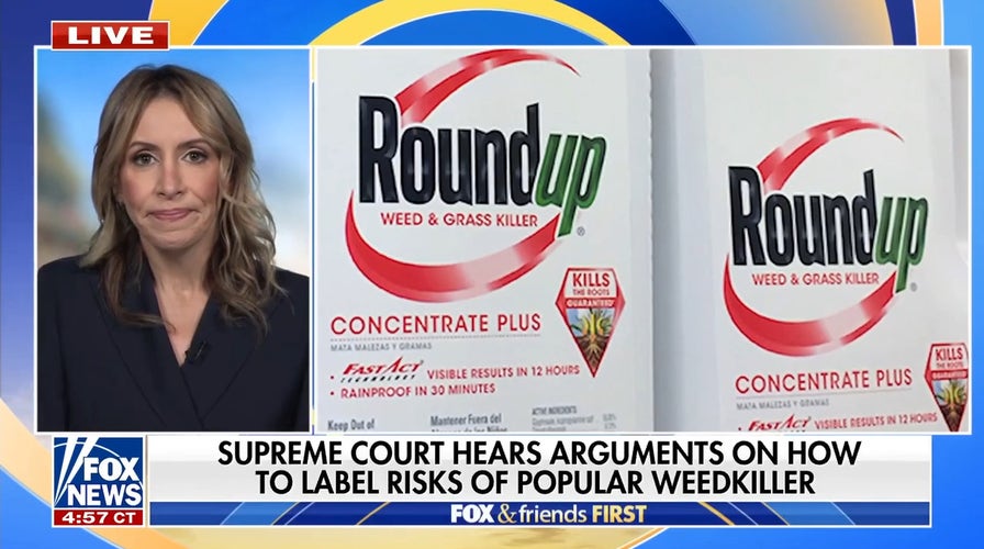 Supreme Court hears arguments on how to label risks of popular weedkiller