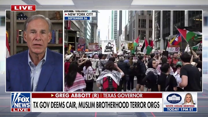 Gov. Greg Abbott on Texas redistricting battle, terror designations for two Muslim groups