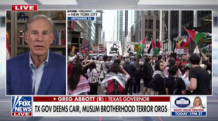 Gov. Greg Abbott on Texas redistricting battle, terror designations for two Muslim groups